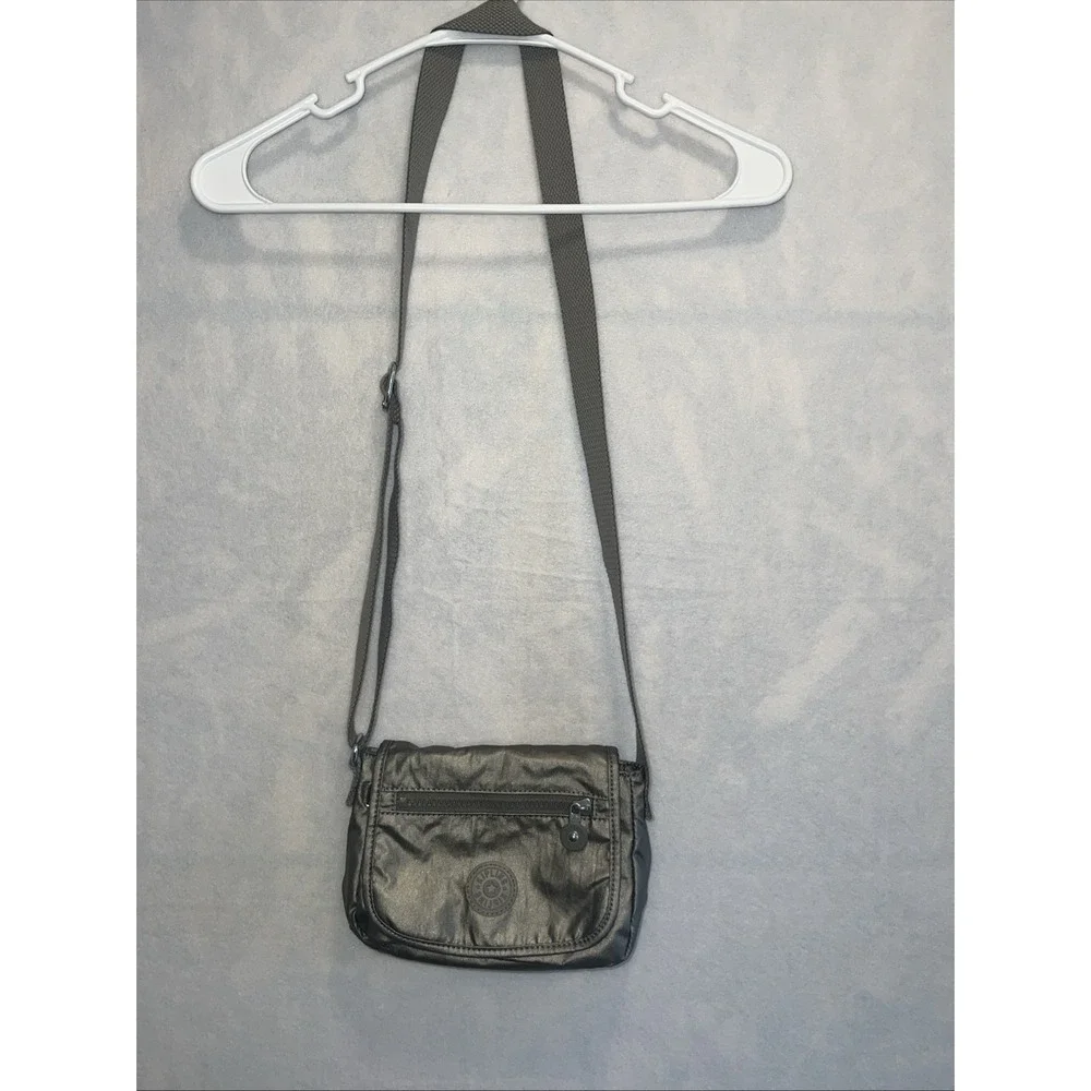 Kipling AC8281 Sabian Crossbody Mini Shoulder Bag Metallic Glow‎ Excellent